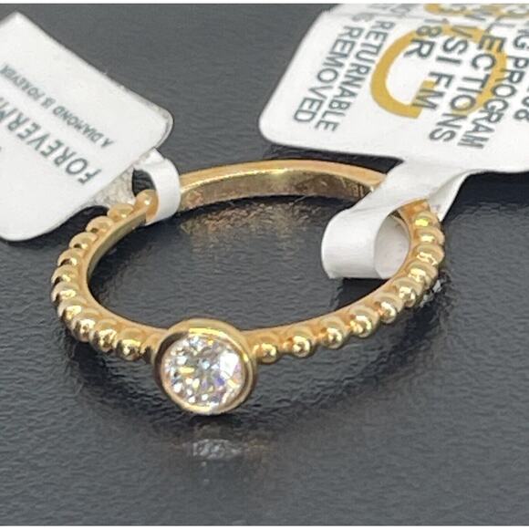 De Beers Forevermark Natural Diamond Solid 18K Rose Gold Ring (1/4 ct.) SZ 7 NWT - Picture 14 of 16